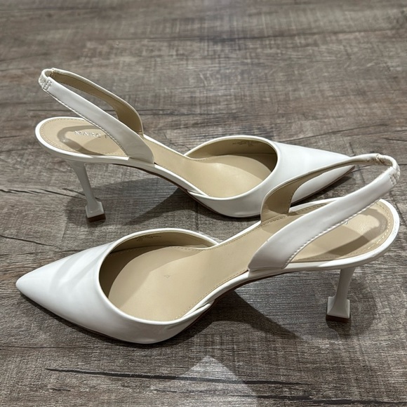 NWOB!! Marc Fisher - HADYA SLINGBACK PUMP - White - Size 11 - Picture 2 of 9